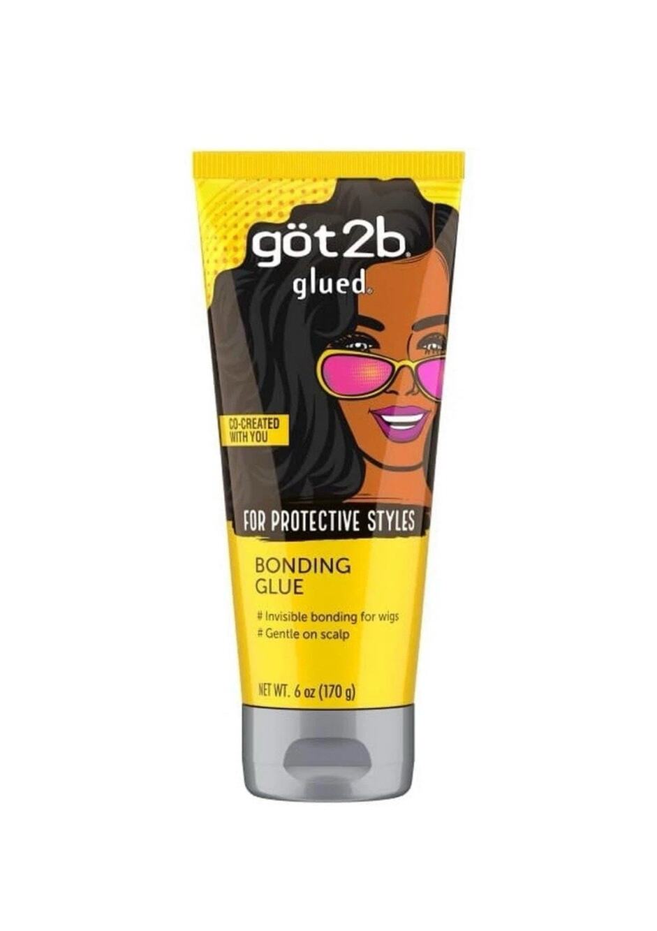 Got2b Glued Bonding Glue 6Oz Clear Hair Styling Agent For Lace Wigs